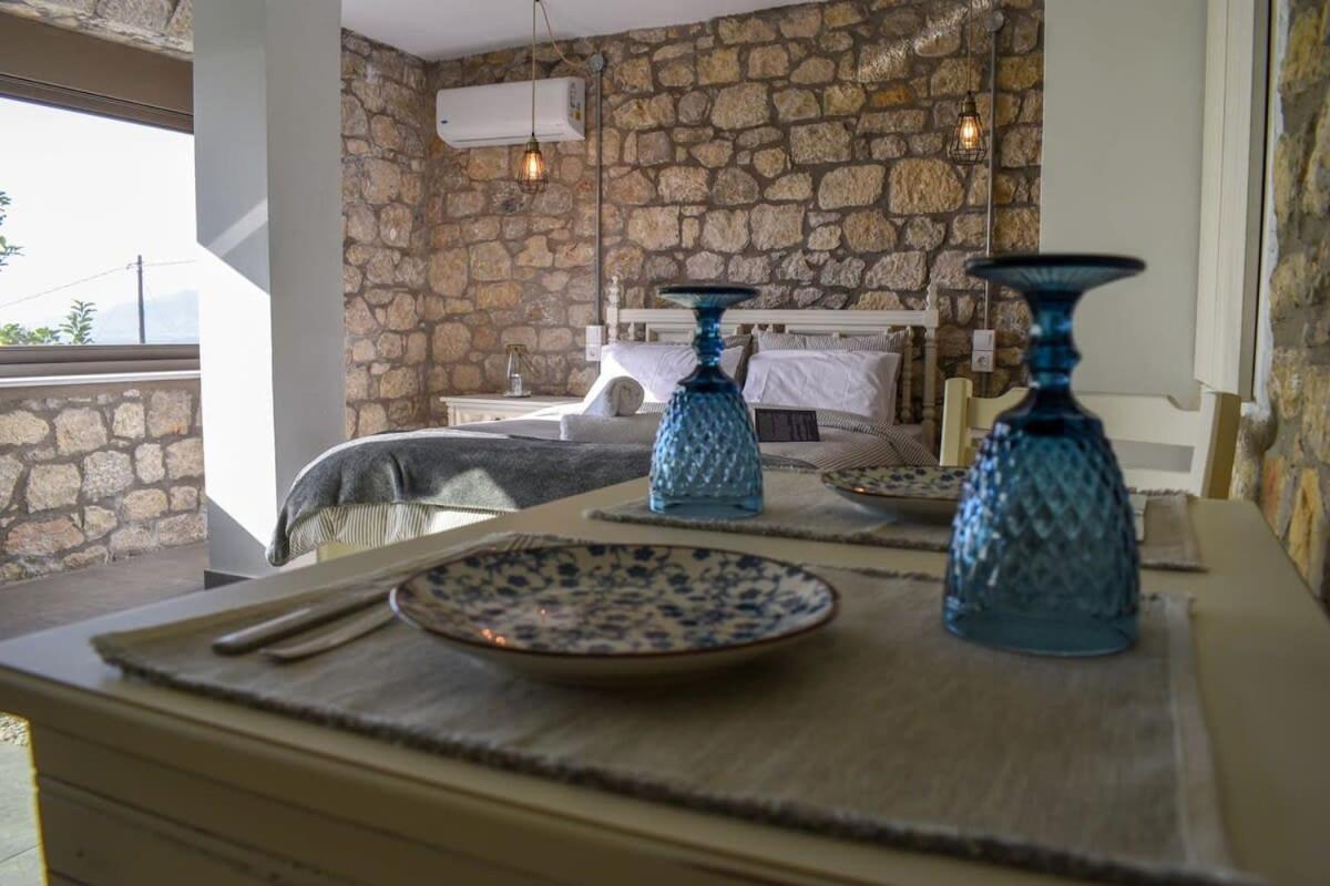 فيلا Coastal Stone Hideaway With Stunning Scenery Kitriaí المظهر الخارجي الصورة