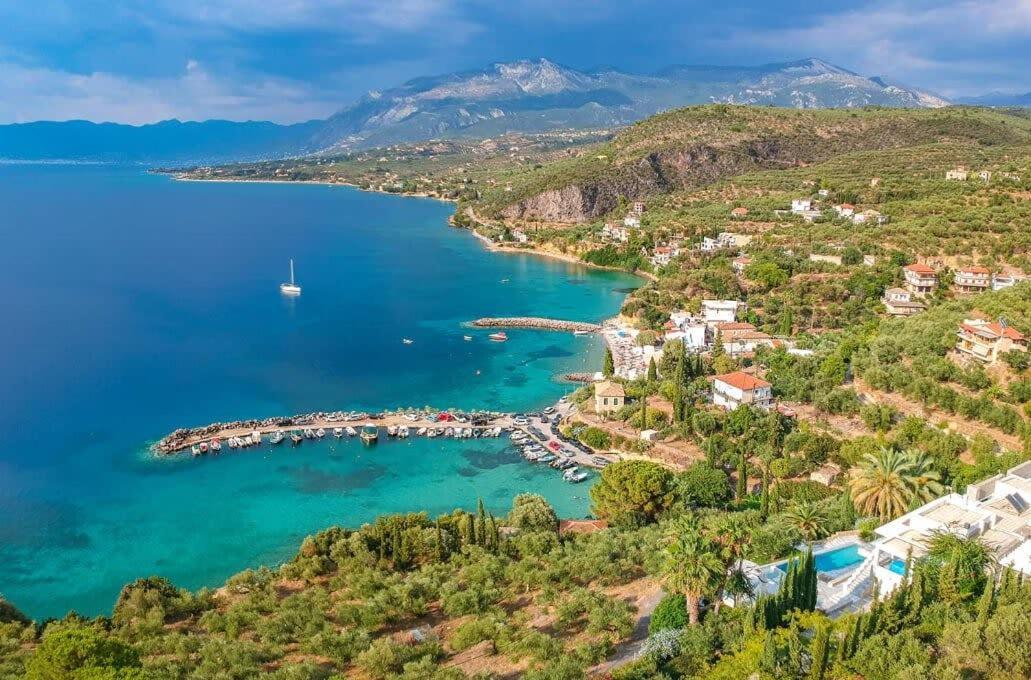 فيلا Coastal Stone Hideaway With Stunning Scenery Kitriaí المظهر الخارجي الصورة